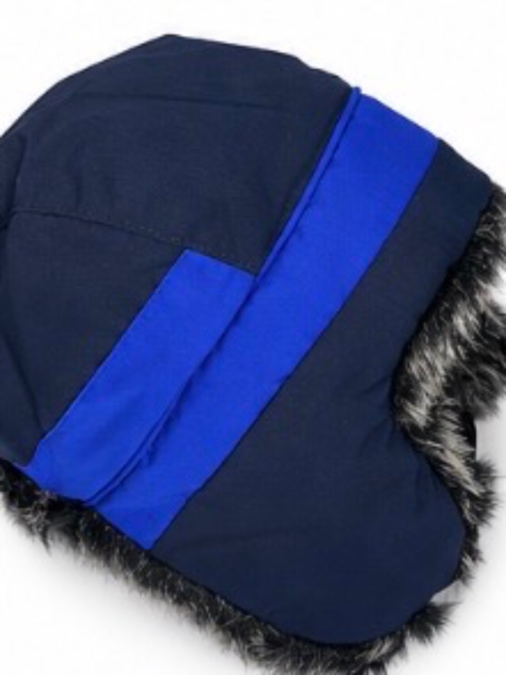 The Children's Place Kids Faux Fur Trapper Hat – Navy/Blue – Size M (2T–3T) – NW